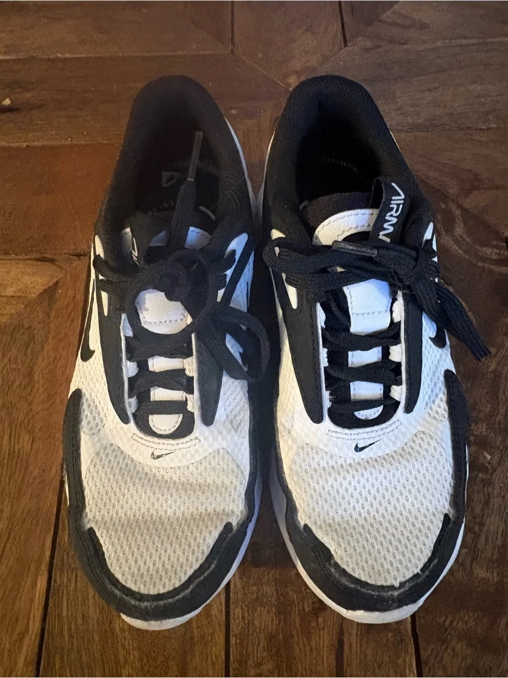 Nike Kids Black and White Air Max Style Sneakers